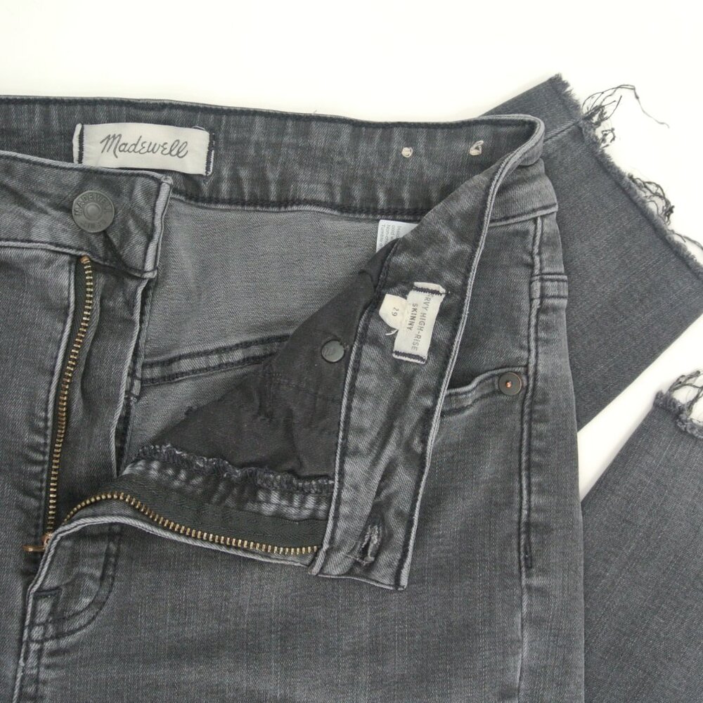 Madewell Curvy High-Rise Skinny Jeans Black Women's Size 29‎ - Picture 3 of 11